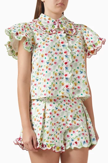 بلوزة فيلا قطن