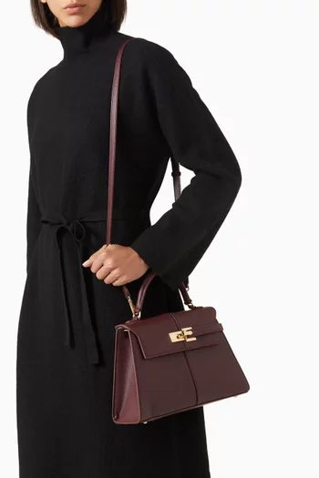 Large Elise Top-handle Bag in Vegan Leather