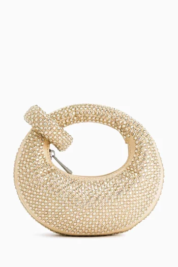 Mini Abacus Artificial Crystal Top Handle Bag