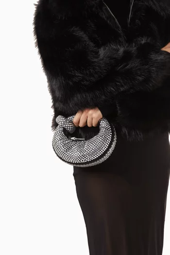 Mini Abacus Crystal Top-handle Bag
