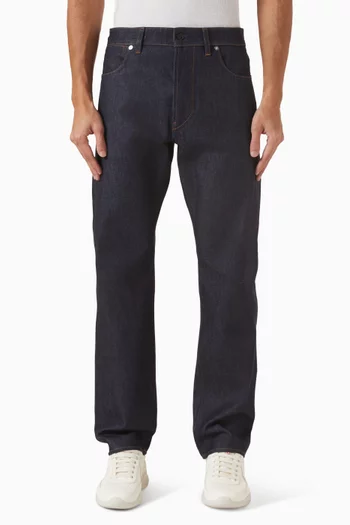 بنطال جينز تي سي بقصة ساق مستقيمة دينم متين