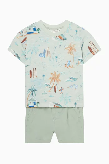 Drawstring Shorts in Cotton