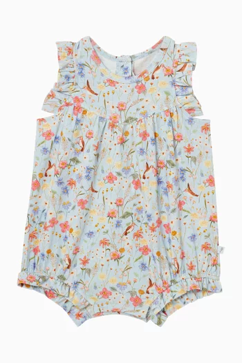 Songbird Frill Romper in Cotton