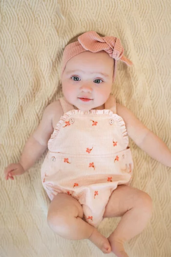 Songbird Embroidered Overall in Cotton