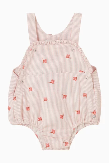 Songbird Embroidered Overall in Cotton