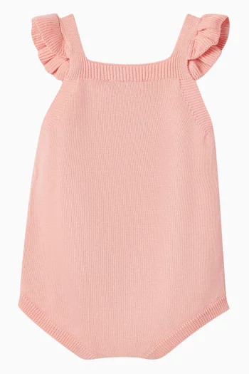 Songbird Embroidered Knitted Romper