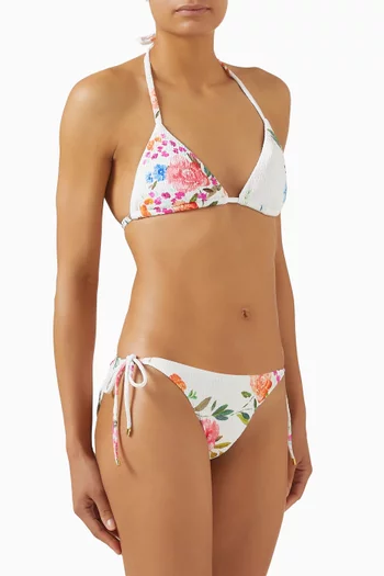 قطعة بيكيني علوية بتصميم مثلث بكشكش