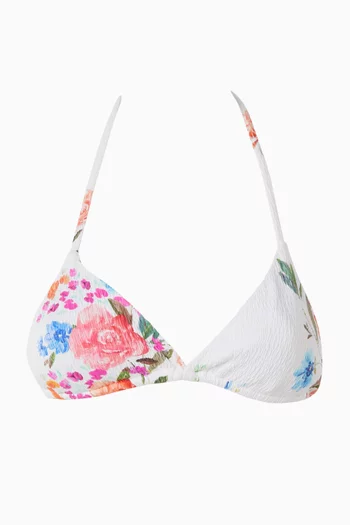 قطعة بيكيني علوية بتصميم مثلث بكشكش