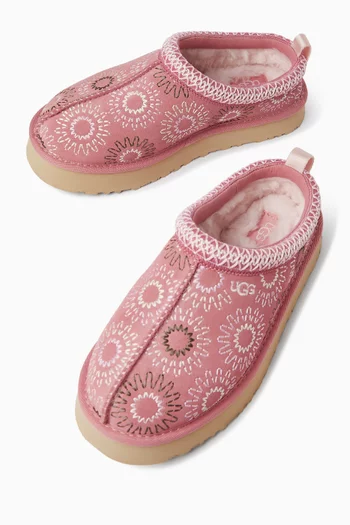 Tazz Sun Stitch Slippers in Suede