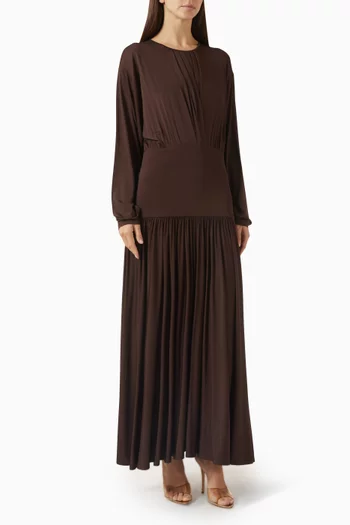 Batwing-sleeve Dress