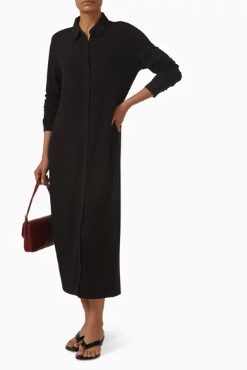 Oval Midi Dress in Stretch Jersey Knit