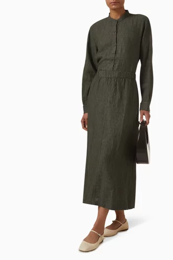 Midi Skirt in Linen