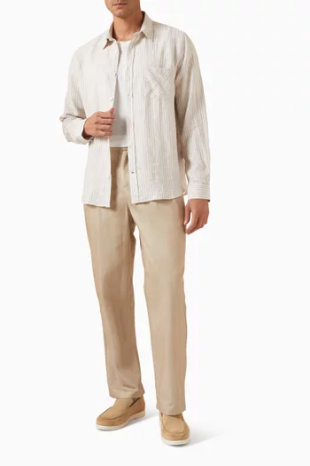Telles Striped Shirt in Linen