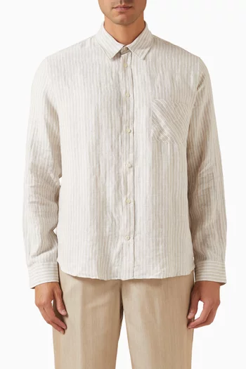 Telles Striped Shirt in Linen