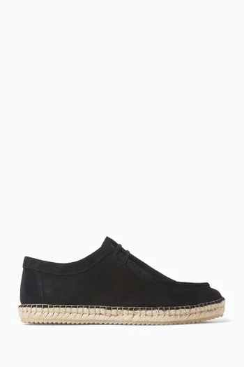 Rodolfo Lace-up Espadrilles in Suede
