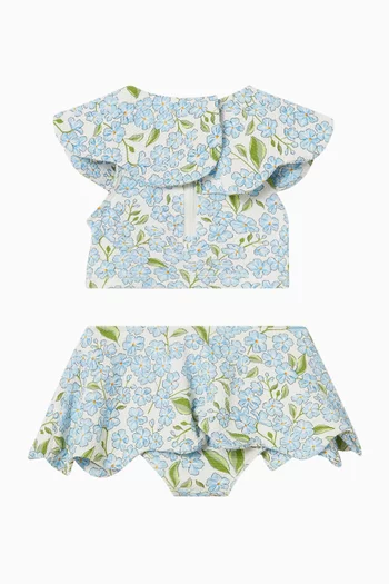 طقم بيكيني بنقشة بالكامل