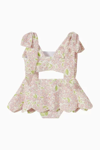 طقم بيكيني بنقشة بالكامل