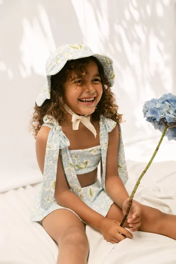 طقم بيكيني بنقشة بالكامل