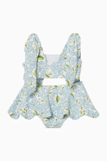 طقم بيكيني بنقشة بالكامل