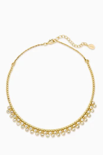 Celestial Choker in 24kt Gold-plated Metal