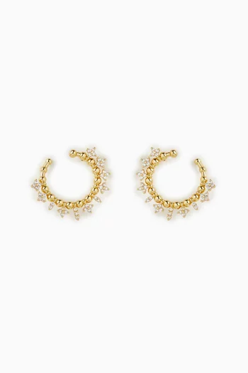Celestail Earrings in 24kt Gold-plated Metal
