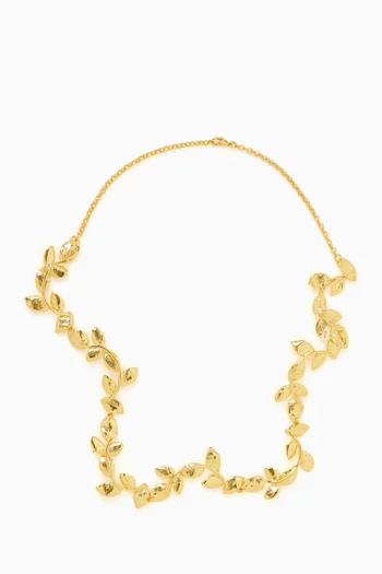 Climbing Necklace in 24kt Gold-plated Metal