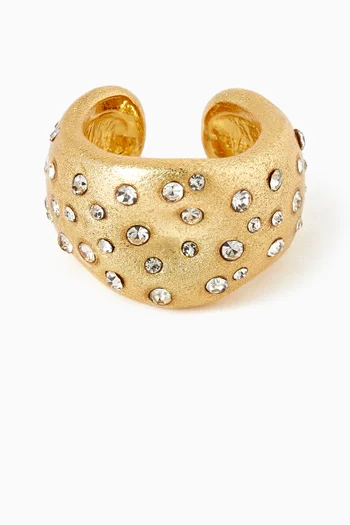 Aurora Dust Earcuff in 18kt Gold-plated Metal