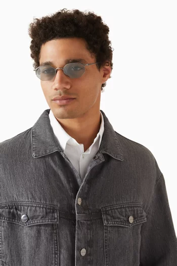 Irregular-frame Sunglasses in Metal