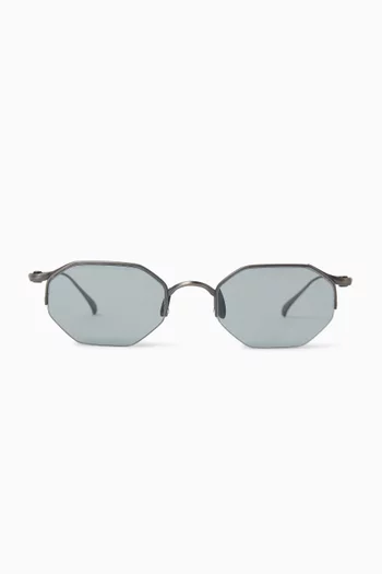 Irregular-frame Sunglasses in Metal