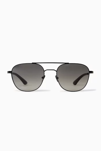 D-frame Sunglasses in Metal