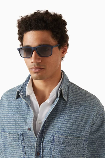 نظارة شمسية بإطار على شكل حرف D أسيتات