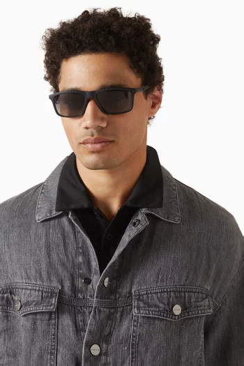 نظارة شمسية بإطار على شكل حرف D أسيتات