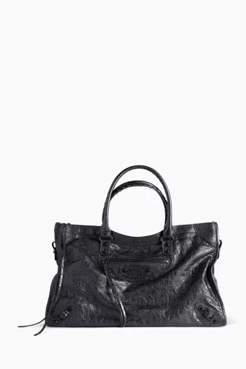 Large Le City Bag in Arena Storico Lambskin
