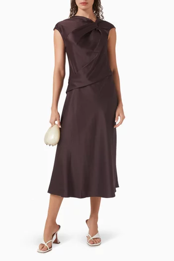 فستان بتصميم ملفوف على الصدر ستان