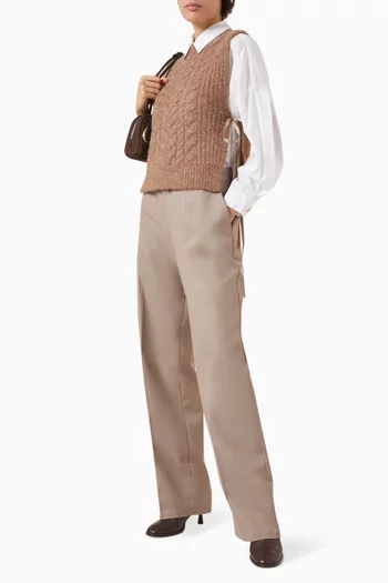 Danya Side-tie Sweater in Wool