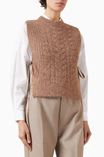 Danya Side-tie Sweater in Wool