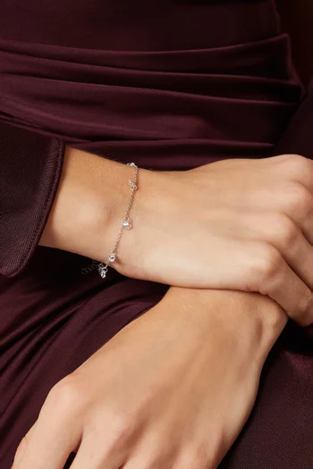 Charm Chain Bracelet in Sterling Silver