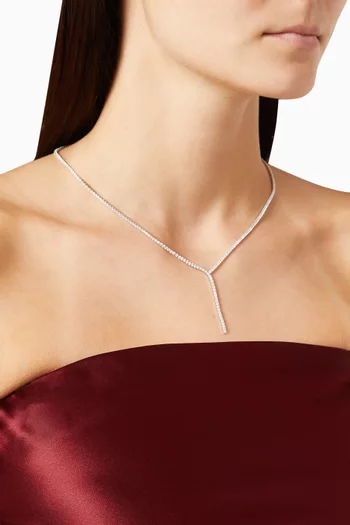 Lariat Necklace in Sterling Silver