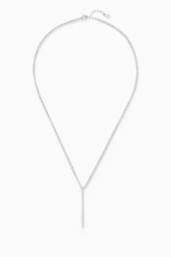 Lariat Necklace in Sterling Silver