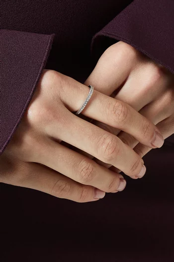 Crystal Ring in Sterling Silver