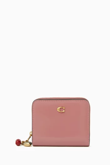 Charms Zip Wallet in Spazzolato Leather