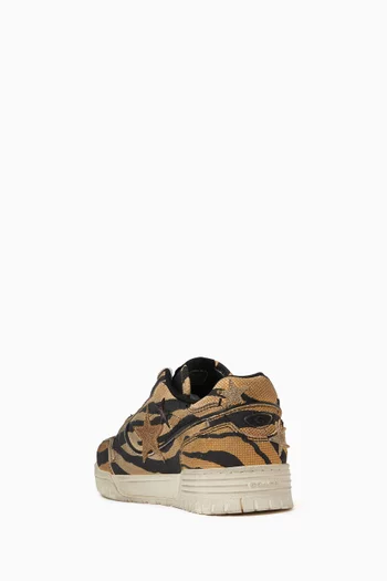 Soho Star Sneakers in Tiger-print Leather
