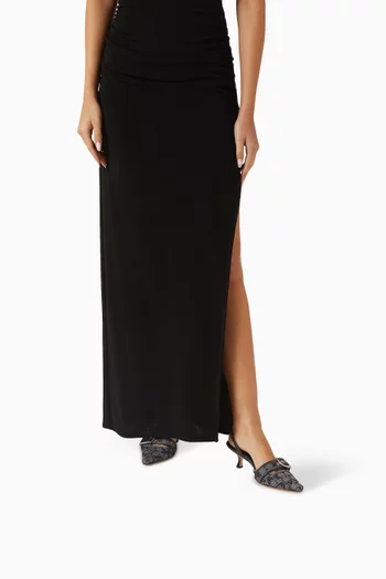 Margot 55 Slingback Pumps in Crystal Signature Jacquard