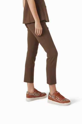 Soho Sneakers in Crystal Signature Jacquard