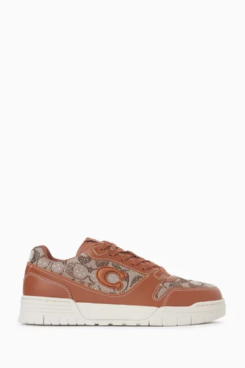 Soho Sneakers in Crystal Signature Jacquard