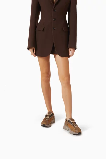 Speed Runner Sneakers in Mesh & Leather