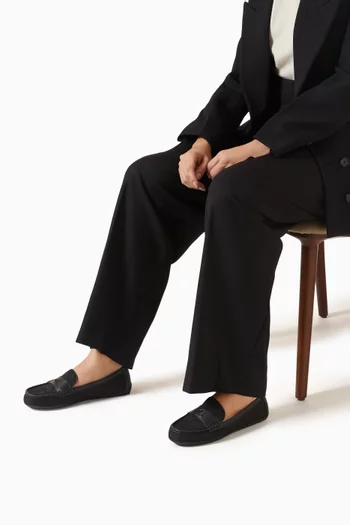 Sculpted C Driver Shoes in Signature Jacquard