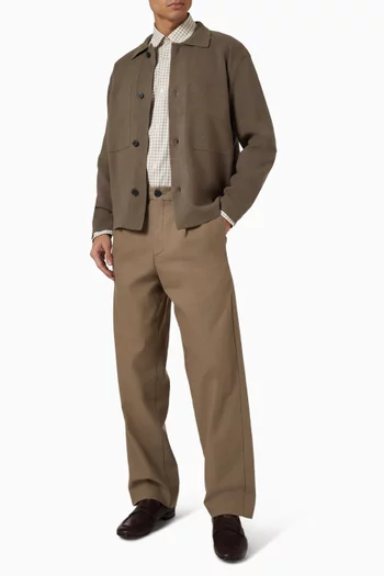 قميص بقصة فضفاضة قطن