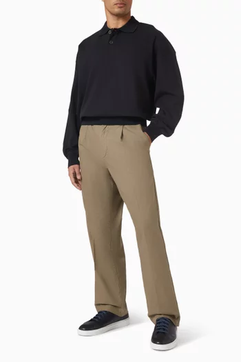 بنطال انرنور بقصة فضفاضة قطن