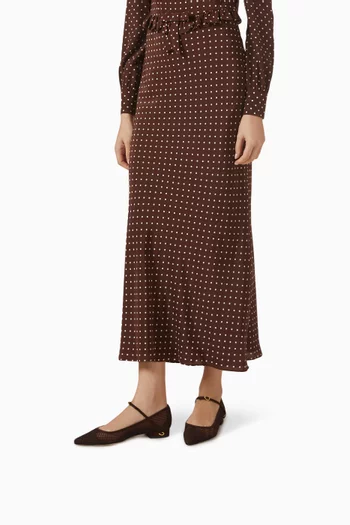 Lorenzo Ballerina Flats in Mesh